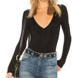 Privacy Please Akron Black bodysuit in black size medium